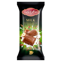 Шоколад молочний з фундуком ТМ АВК 90г 