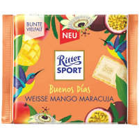 Шоколад Ritter Sport білий з кремом маракуї та манго 100г
