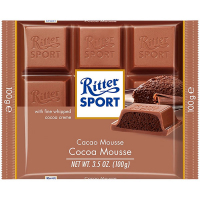 Шоколад Ritter Sport з начинкою какао-мусс 100г