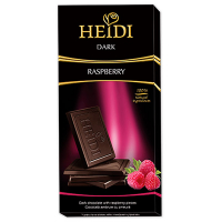 Шоколад Heidi Dark Raspberry темний зі шматочками малини 80г