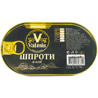 Шпроти Valmis Premium в олії 190г