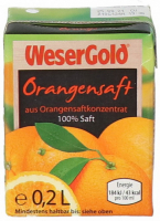 Сік WeserGold Апельсин 0,2л