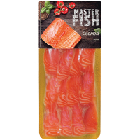 Сьомга Master Fish нарізка слабосолена 90г