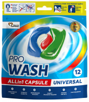 Капсули Pro Wash All in1 Universal д/прання 12шт 252г