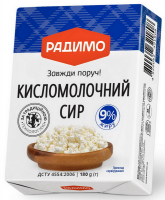 Сир Радимо кисломолочний 9% 180г