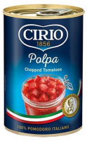 Томати Cirio popla нарізані в томатному соку ж/б 400г