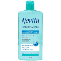 Тонік для нормальної та комбінованої шкіри обличчя Novita Make Up & Care Антибактеріальний, 200 мл
