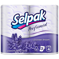 Туалетний папір Selpak Perfumed Lavender Dream, 4 шт.