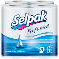 Туалетний папір Selpak Perfumed Ocean Breeze, 8 шт.