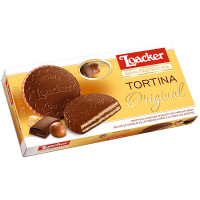 Вафлі Loacker Tortina молочний шоколад 125г