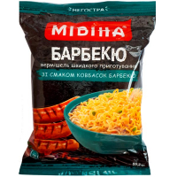 Вермішель Мівіна Барбекю зі смаком ковбасок барбекю 59,2гр