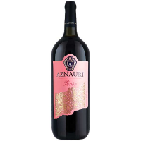 Вино Aznauri Rose рожеве напівсолодке 9-13% 1,5л