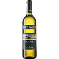 Вино Inkerman Мускатне Качинське біле напівсолодке 9-13% 0,7л