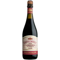 Вино ігристе Cavicchioli Lambrusco Emilia Rosso Dolce червоне напівсолодке 7.5% 0.75л