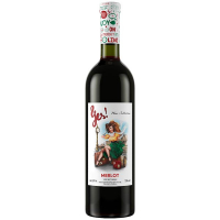 Вино Yes! Мерло червоне сухе 13,5% 0,75л