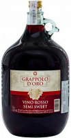 Вино Grappolo D`Oro Rosso semi sweet 5л