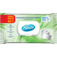 Туалетний папір вологий Smile Natural Aroma, 80 шт.