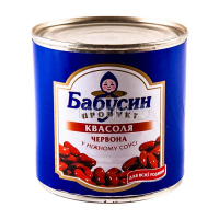 Квасоля Бабусин продукт червона у ніжному соусі 400г ж/б х12