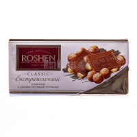 Шоколад Roshen Classic Екстрамолочний ціл.ліс.горіх 100г 