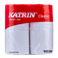 Туалетний папір Katrin Classic Toilet 320 Білий, 4 шт.