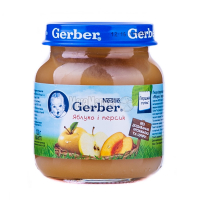 Пюре Nestle Gerber Яблуко і персик 130г х12