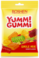 Цукерки Roshen Yummi Gummi Smile Mix 70г